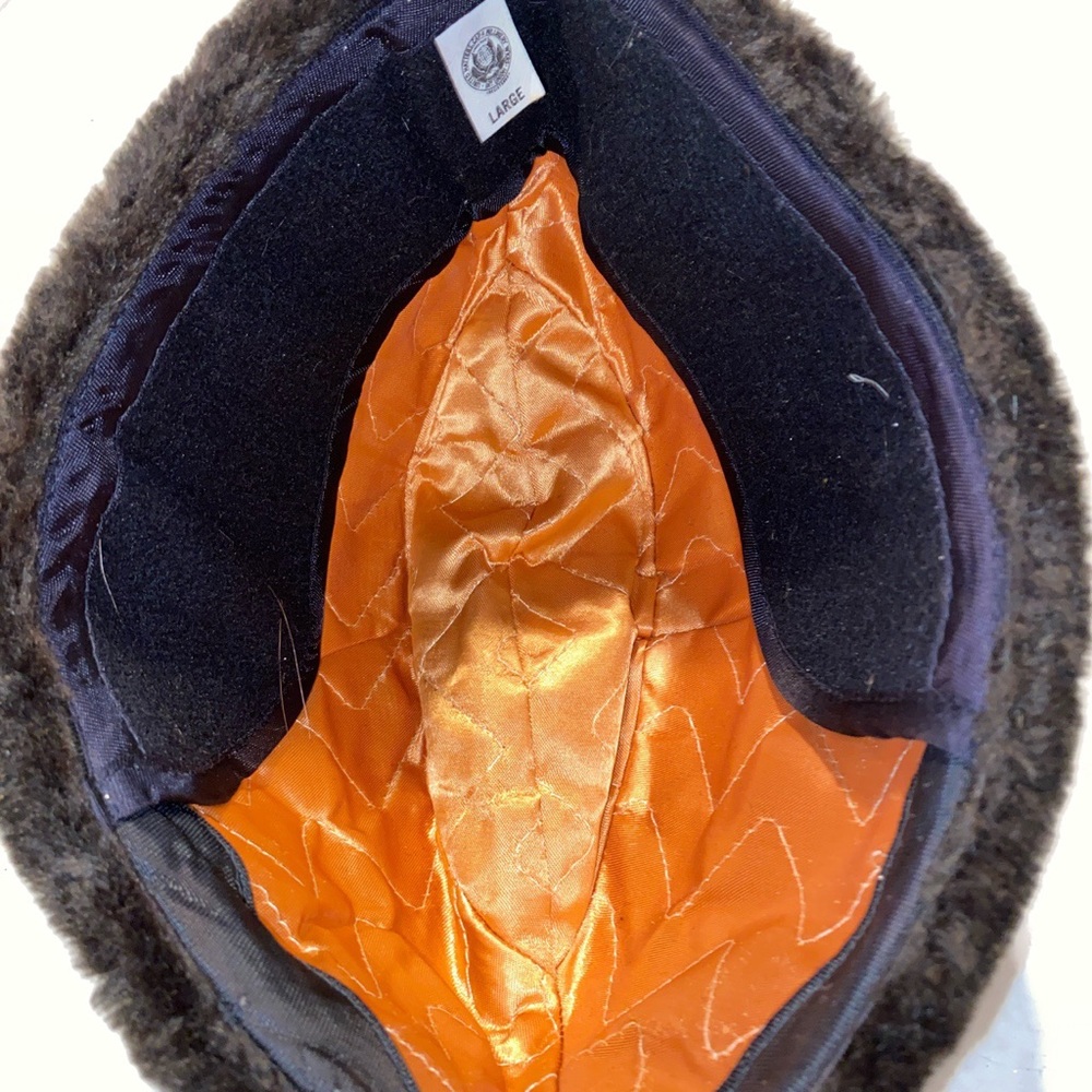 Vintage Furry faux fur military Styled Hat - Picture 4 of 6